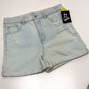 Art Class - Girls High Adjustable Waist Stretch Jean Shorts Size XXL (18)